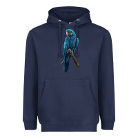 Navy Hyacinth Macaw Heavyweight Hoodie - LillyAllenDesigns