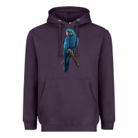 Plum Hyacinth Macaw Heavyweight Hoodie - LillyAllenDesigns