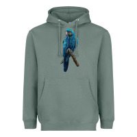 Sage Hyacinth Macaw Heavyweight Hoodie - LillyAllenDesigns