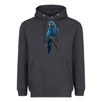 Smoke Hyacinth Macaw Heavyweight Hoodie - LillyAllenDesigns