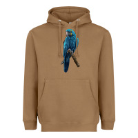 Toasted Coconut Hyacinth Macaw Heavyweight Hoodie - LillyAllenDesigns