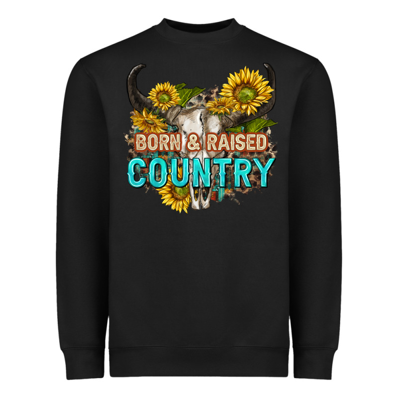 Born And Raised Country Tbw Heavyweight Sweatshirt by texasbilliewilder | Teevron