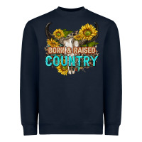 Navy born and raised country tbw Heavyweight Sweatshirt - texasbilliewilder
