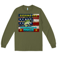 Army Green fishing dad like a regular but cooler Long Sleeve Tee - HRA Design Shop