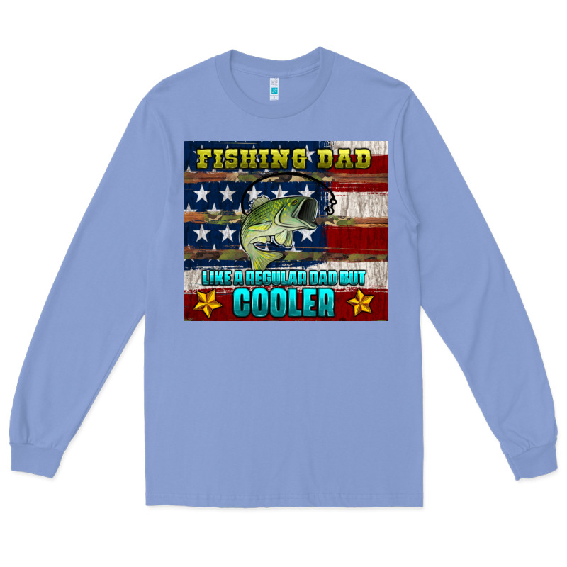 Fishing Dad Like A Regular But Cooler Long Sleeve Tee by HRA Design Shop | Teevron