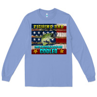 Colony Blue fishing dad like a regular but cooler Long Sleeve Tee - HRA Design Shop
