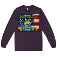 Plum fishing dad like a regular but cooler Long Sleeve Tee - HRA Design Shop