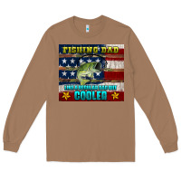 Toasted Coconut fishing dad like a regular but cooler Long Sleeve Tee - HRA Design Shop