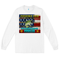 White fishing dad like a regular but cooler Long Sleeve Tee - HRA Design Shop