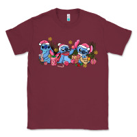 Burgundy pink christmas stitch and gifts Classic Tee - AdoDesignShop