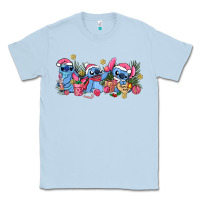 Dusty Blue pink christmas stitch and gifts Classic Tee - AdoDesignShop