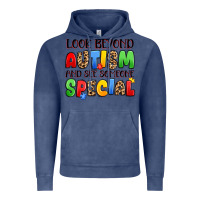 Vintage Denim look beyond autism and see someone special Vintage Hoodie - JahusDesignShop