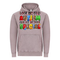 Vintage Zinc look beyond autism and see someone special Vintage Hoodie - JahusDesignShop