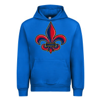 Cobalt louisiana fleur de lis Urban Hoodie - BarkalooDesign