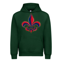 Forest Green louisiana fleur de lis Urban Hoodie - BarkalooDesign