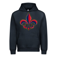Navy louisiana fleur de lis Urban Hoodie - BarkalooDesign