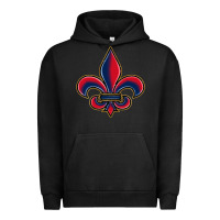 Pigment Black louisiana fleur de lis Urban Hoodie - BarkalooDesign