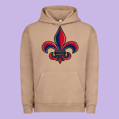 Louisiana Fleur De Lis Urban Hoodie Designed By Barkaloodesign