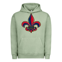 Pigment Oil Green louisiana fleur de lis Urban Hoodie - BarkalooDesign