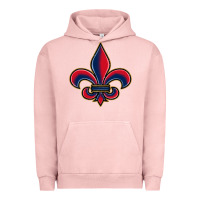 Pigment Salmon louisiana fleur de lis Urban Hoodie - BarkalooDesign