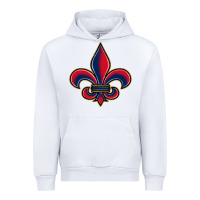 White louisiana fleur de lis Urban Hoodie - BarkalooDesign