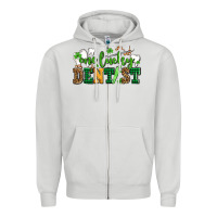 Dove Grey st patricks day one lucky dentist Zipper Hoodie - AdoDesignShop