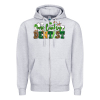 Heather Grey st patricks day one lucky dentist Zipper Hoodie - AdoDesignShop