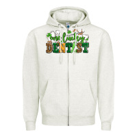 Oatmeal Heather st patricks day one lucky dentist Zipper Hoodie - AdoDesignShop