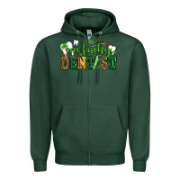 Sports Green st patricks day one lucky dentist Zipper Hoodie - AdoDesignShop