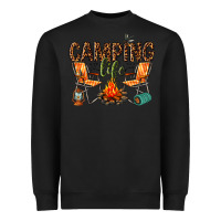 Black camping life Heavyweight Sweatshirt - texasbilliewilder