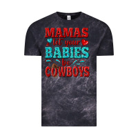 Cloud Black mamas let your babies be cowboys Vintage Tee - texasbilliewilder