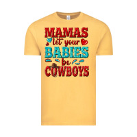 Vintage Mustard mamas let your babies be cowboys Vintage Tee - texasbilliewilder