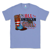 Colony Blue all american girl Classic Tee - RacoonDesign