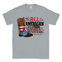 Heather Grey all american girl Classic Tee - RacoonDesign