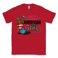 Red all american girl Classic Tee - RacoonDesign