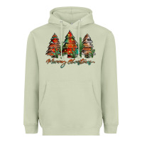 Matcha western christmas trees merry christmas Heavyweight Hoodie - Jasminsmagicworld