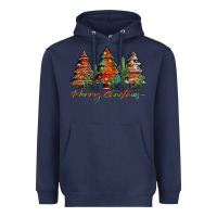 Navy western christmas trees merry christmas Heavyweight Hoodie - Jasminsmagicworld