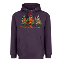 Plum western christmas trees merry christmas Heavyweight Hoodie - Jasminsmagicworld