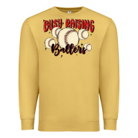 Antique Gold busy raising ballers Premium Sweatshirt - MaliasSmallBusiness