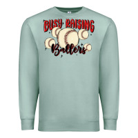 Seafoam busy raising ballers Premium Sweatshirt - MaliasSmallBusiness