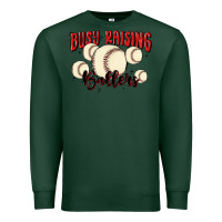 Sports Green busy raising ballers Premium Sweatshirt - MaliasSmallBusiness