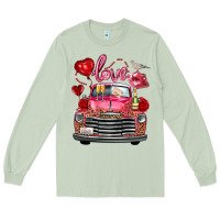 Matcha valentine's day truck love bird letter Long Sleeve Tee - FaDigitalArtStudio