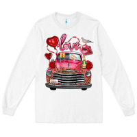 White valentine's day truck love bird letter Long Sleeve Tee - FaDigitalArtStudio
