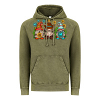 Vintage Olive western gnomies Vintage Hoodie - texasbilliewilder
