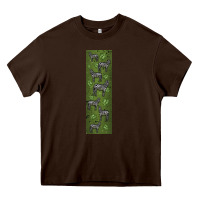 Chocolate Brown zebra Heavy Core Tee - LillyAllenDesigns