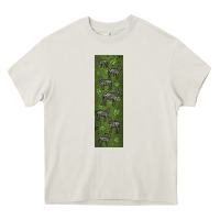 Cream zebra Heavy Core Tee - LillyAllenDesigns