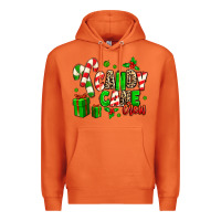 Carrot Candy Cane Crew Premium Hoodie - MaliasSmallBusiness