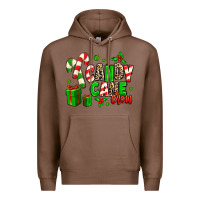 Chestnut Candy Cane Crew Premium Hoodie - MaliasSmallBusiness