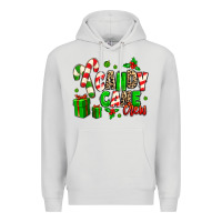 Dove Grey Candy Cane Crew Premium Hoodie - MaliasSmallBusiness