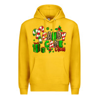 Lemon Candy Cane Crew Premium Hoodie - MaliasSmallBusiness